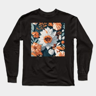 Floral Symphony pattern Long Sleeve T-Shirt